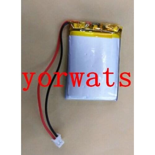 New Hot A Rechargeable Li-ion Cell 3.7V polymer lithium battery 603348 063348 603445 plug 2 Large Capacity Batteries For GPS