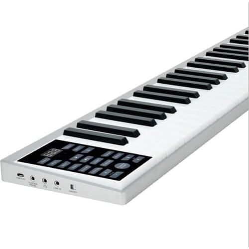 Portable Intelligent Electronic Piano 61-key Electronic Organ Hand Roll Ultra-thin Multifunctional Electronic Piano