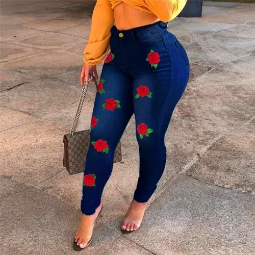 Romastory Women's Jeans With Embroidery