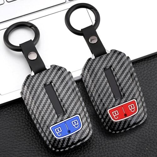 Silicone+Carbon Fiber Pattern Car Key Case Cover For Isuzu D-MAX MUX Truck DMAX 2017 2018 2019 2020 Protective Shell Accessories