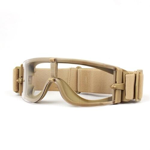 Tactical Military Glasses Anti-fog Windproof Hunting Wargame Cycling UV Protective Cycling Goggles Shooting Eye Glass