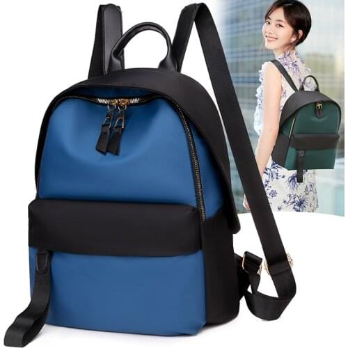 Women Backpack Color matching Shoulder Bag School Bag For Teenager Girls School Backapck Female Fashion Backpack Oxford cloth