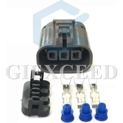 2 Sets 3 Pin 7223-1834-40 Automotive Ignition Coil Female Plug O2 Oxygen Sensor Connector Socket For Nissan