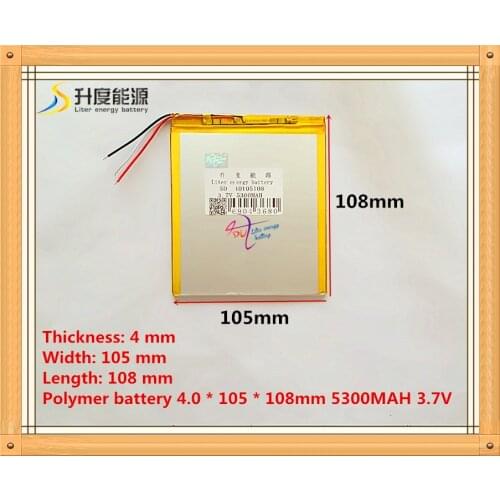 3 wire 40105108 5300mah 3.7V Tablet polymer battery tablet battery domestic the built-in rechargeable battery