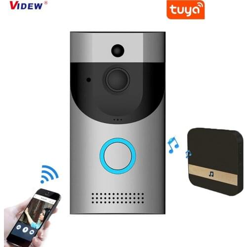 720P Tuya Smart Video Doorbell Wireless Real-time Video Two-Way Audio PIR Motion Detection Waterproof Security Camera Doorbell