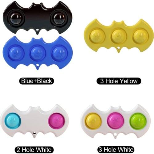Anti-stress Push Bubble Sensory Toys Key Ring Pendant Squeeze Toys Fun Vent Montessori Toy Silicone Stress Reliever dropshipping