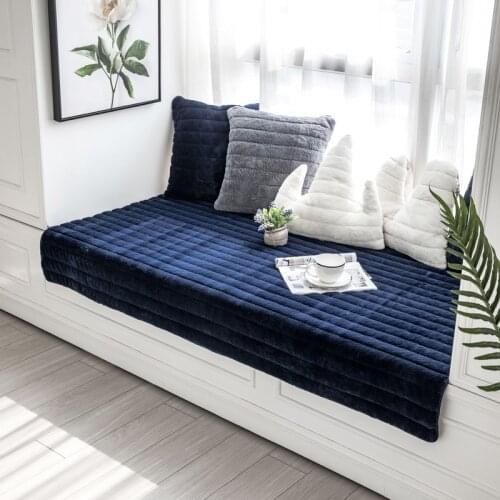 White Modern Sheepskin Shaggy Thick Plush Area Rugs Cushion Sofa Window Blanket Balcony Mat Soft Fluffy Faux Fur Tatami Carpet