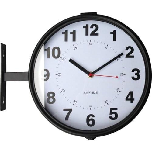 Large Metal Wall Clock Double Faced Mechanism Nordic Living Room Bedroom Silent Wall Watches Luxury Reloj Pared Home Decor Hot