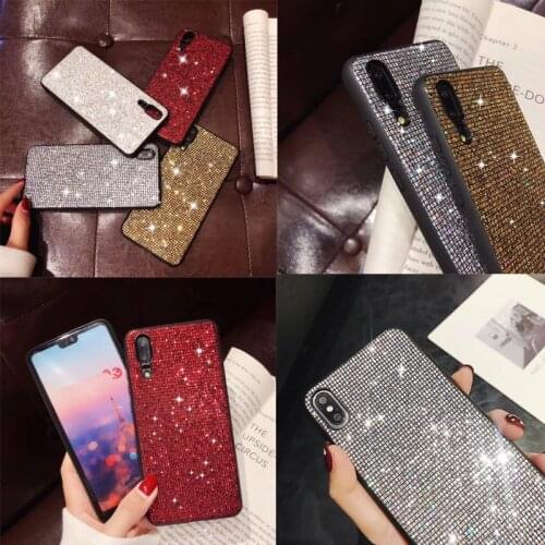 Soft Rhinestone Diamond Glitter Bling Case For Huawei Honor 9i 8X V20 Nova 4 3i 3 3E 4E 2S Mate 10 20 Lite P30 P20 P10 Pro Case