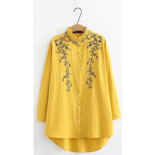 DENGXINQIN Collar Blouses
