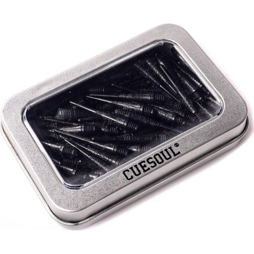 CUESOUL 100 Pieces Black Soft Tip Points For Soft Tip Darts