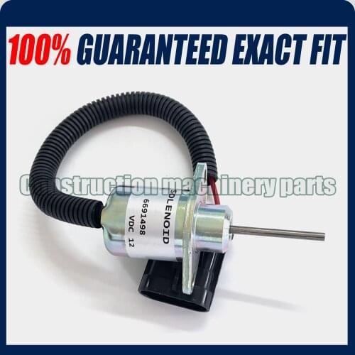 In Stock 6691498 1G925-6001 12V Stop Solenoid Valve For Bobcat E32 E35 E42 E45 E50 E55 337 341 425