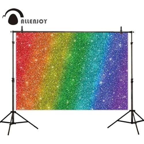 Allenjoy Photography Abstract Backdrop Rainbow Birthday Party Baby Shower Bokeh Shiny Colourful Backgrounds Studio Photozone