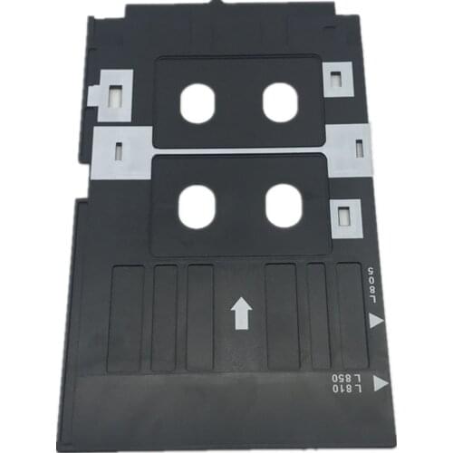 2pcs Free Shipping PVC ID Card Tray Plastic Card Printing Tray for Epson L800,L801,L805,L810,L850,A50,T50,T60,P50,R260,R265,R270