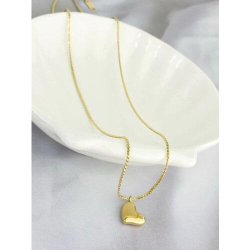 Love Necklac Jewelry Stainless Steel New Goddess Luxury Golden Color Luxe Fashion For Women