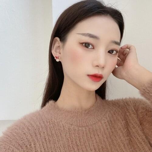 Minnie Earring Tiny Mickey Mouse Earrings for Women Girls Kids Earring Small Animal Ear Studs Pendientes Cartoon Movie Jewelry