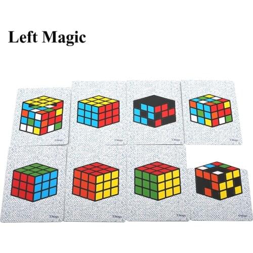 Instant Restoration Of Card Cube - Card Magic Tricks Close Up Street Stage Magic Props Trick Illusions Gimmick Mentalism Funny