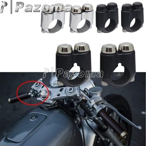 Momentary Slim Dual Push Button Switches 22mm 25mm Handlebar 2 Button Switch For Honda Suzuki Kawasaki BMW Scrambler XS XJR CB
