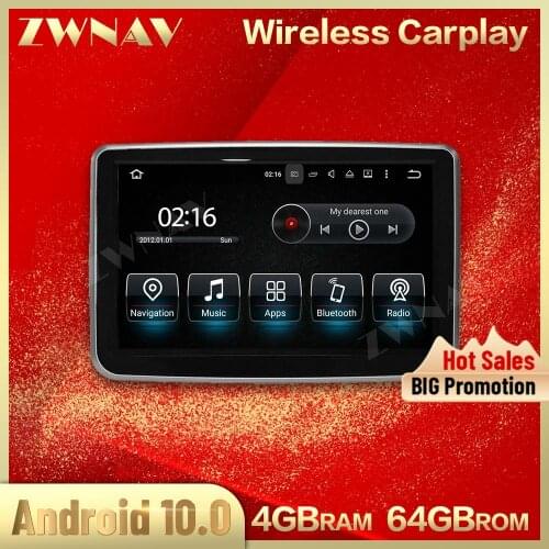 For Mecerdes Benz C 2014 2015-2017 Carplay 4+64GB Android 10.0 Screen Multimedia Player Radio Stereo Cassette Recorder Head Unit