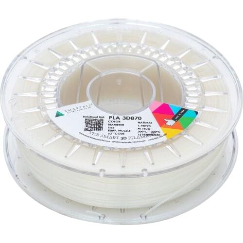 SMARTFIL PLA 3D870, 1.75mm, NATURAL, 750g Smart Materials 3D printing filament