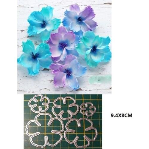 Five Petal Flower Metal Cutting Dies Stencil Scrapbooking DIY Album Stamp Paper Card Embossing