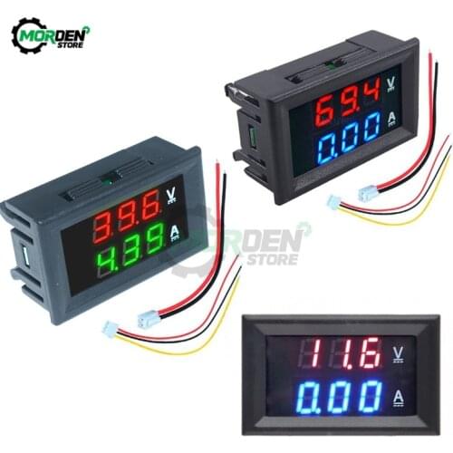 0.56Inch LED Digital Voltmeter Ammeter DC 0-100V 10A 50A 100A Panel Amp Volt Voltage Current Meter Tester Detector for Auto Car