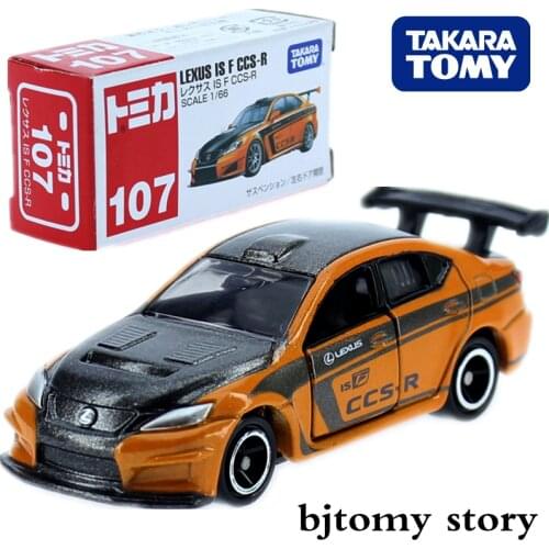 TAKARA TOMY TOMICA LEXUS ISF CCS R RACE Car No.107 Diecast Miniature Model Kit Collectibles Hot Pop Kids Toys For Children