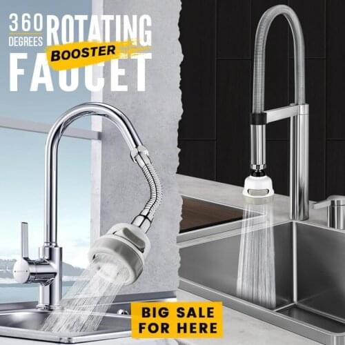 360 Degree Rotate Faucet Booster Adjustable Shower Water Saver Extender Splashproof Filter Tap Device Kitchen Dropship