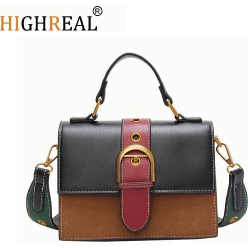 High Quality Women Bag Luxury Handbags Designer New Square Package Women Hit Color Shoulder Bag Messenger Satchel Tote Crossbody