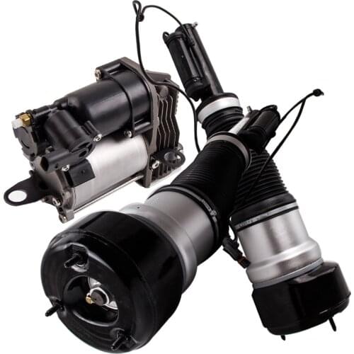 2 Front Air Suspension Struts Compressor Pump Kit For Mercedes W221 S350 S550 for Mercedes Benz S Class W221 S320 2005-2013