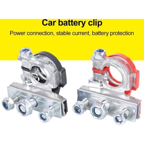 2Pcs Universal Car Battery Terminal Connector Battery Quick Release Battery Clamps 12V 24V Terminal Connector Auto Repair Tools