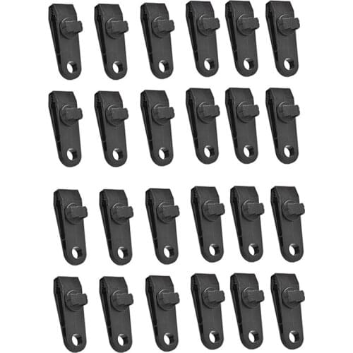 24Pcs Awning Tent DIY Tarp Clamp Clips Snap Canvas Canopy Clamp Anchor Gripper Jaw Grip Trap Tighten Woodworking Tool