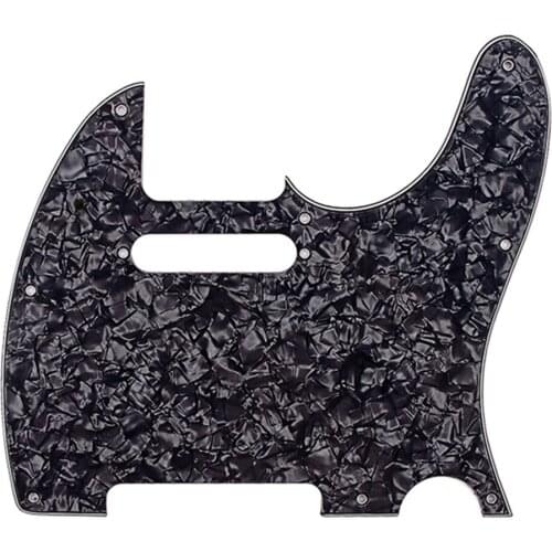 3Ply Black Pearl 8 Hole Mount Guitar Pickguard Guard Plate PVC Scratchplate