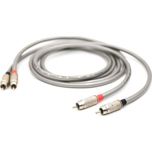 Audionote Reference ISIS OCC copper rca audio interconnect cable with Rhodium plated RCA plug
