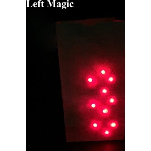 Bag O Lites Light Up ( Include Finger ) Light Magic Tricks Red/Blue Light For Close Up Magic Toy Mentalism Bar Show Illusion