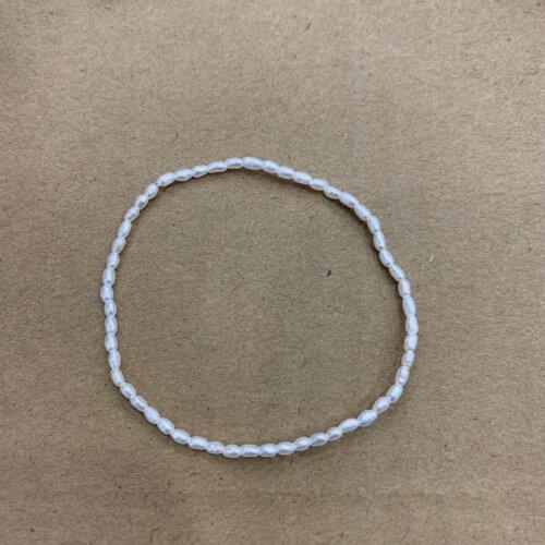 1-2MM natural fresh water pearl bracelet elastic tiny pearl small beads fine women & girl jewelry simple style daily use