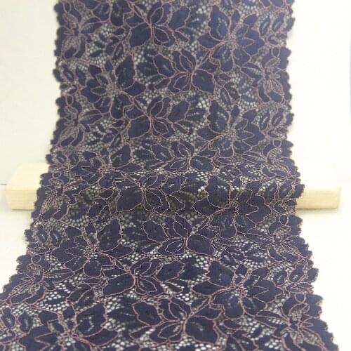 1 Yard 19.5cm Width Elastic Stretch Lace Trim Craft Sewing Elastic Lace
