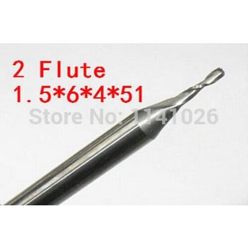 10pcs/set 1.5MM 2 Flute HSS & Aluminium endmill milling cutter CNC Bit Milling Machine tools Cutting tools.Lathe Tool,router bit