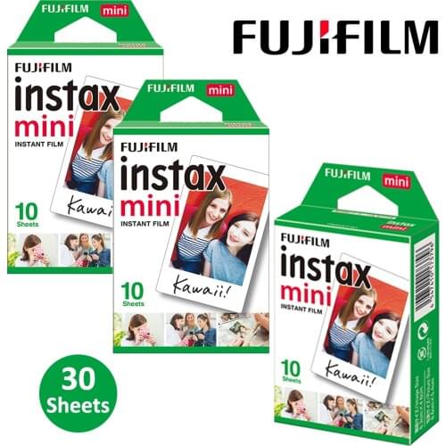 Fujifilm Instax Mini 8 White Film 30 Sheets For Fuji Instant Photo Paper Camera Mini 7s 8 25 25i 50s 90 Neo 300 Share SP-1 SP-2