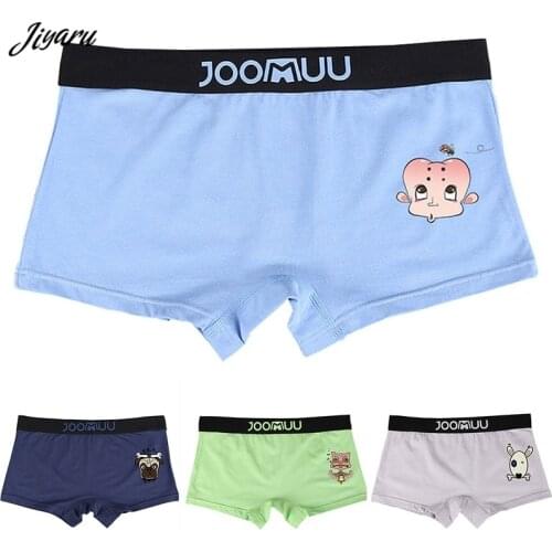 Hot Sales Cotton Neutral Lingerie Seamless Panties Printed Underpant Women Comfortable Panties Cute Boxer Shorts Multicolor