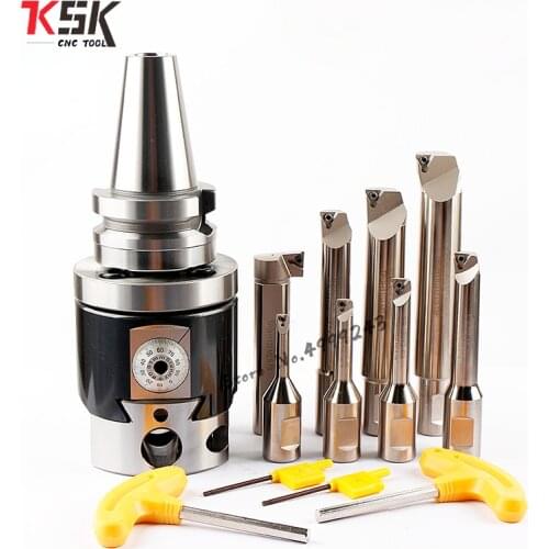 Quality Precision NBH2084 8-280mm Boring Head System BT40 M16 Holder +8pcs 20mm Boring Bar Boring rang 8-280mm Boring Tool Set