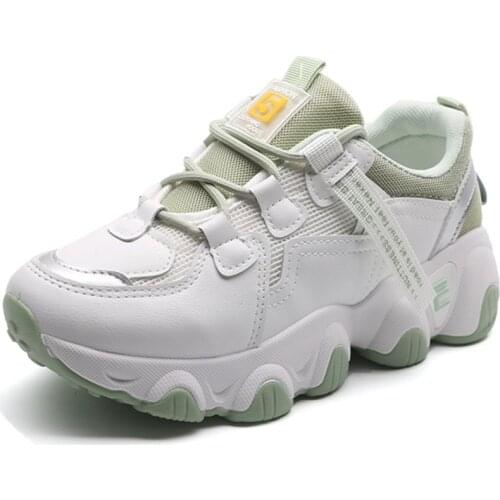 NEWDISCVRY Mesh Breathable Womens Platform Sneakers 2020 Fashion Women Chunky Shoes Trainers Ladies Height Increasing Footwear