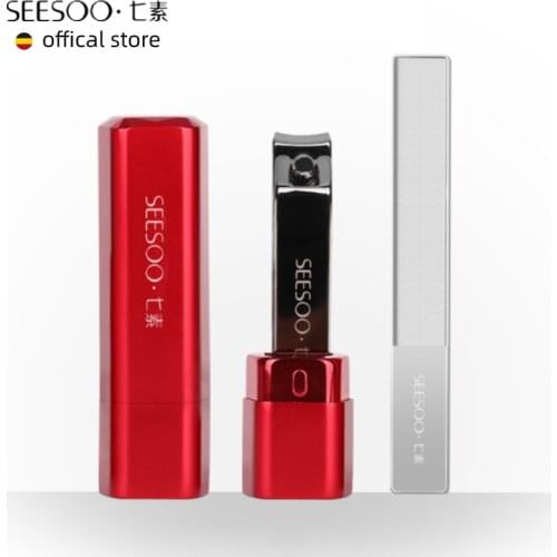 Seesoo Nail Clippers Set Trimmer Pedicure Care Nail Clippers Professional Nail File Fingernail Scissors Cutter Set Manicure Tool