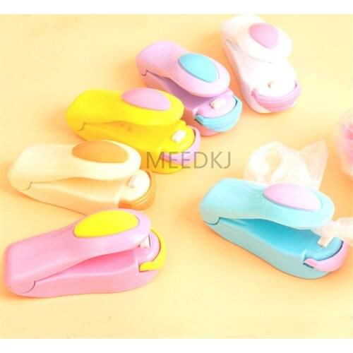 6 colors portable micro sealing machine household food protector plastic bag is convenient for kitchen gadgets to be re sealed