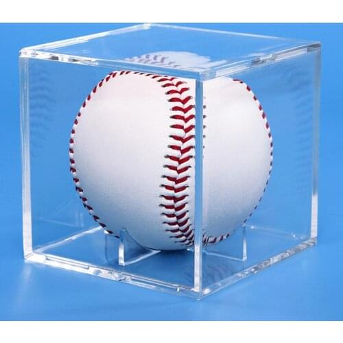 Dust-proof Lightweight Square Baseball Clear Storage Box for Outdoor