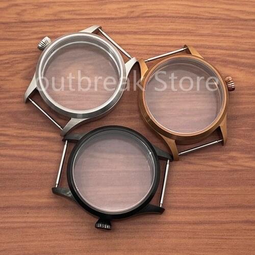 Corgeut 42MM DIY Watch Parts ETA 6497 6498 Seagull ST3600 ST3620 Hand Winding Movement Sapphire Glass Stainless Steel Case