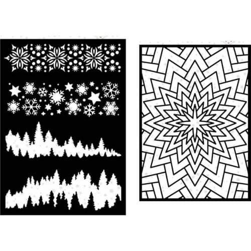 Christmas Flower New Stencil Scrapbook Diary Decoration Embossing Template Diy Greeting Card Handmade Gift for 2021 Arrive