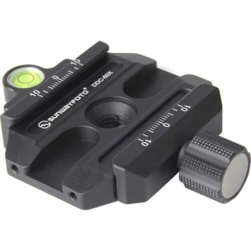 SUNWAYFOTO DDC-60X Tripod Head Quick Release Clamp For DSLR Tripode Quick Release Clamp Plate BallHead Lever Release Clamp