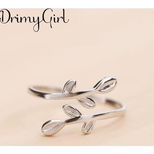 Vintage Leaf Rings for Women Bridal Wedding Engagement Fashion Party Jewelry Gifts Wholesale 2021