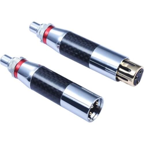WinAqum 2PCS Gold plated RCA Female to XLR Male Female Audio Converter Adapter for Mixer amplifier microphone sound card